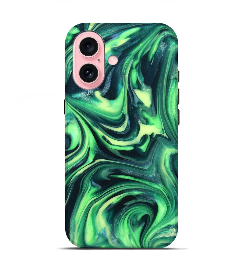 iPhone 16 ResinArt Live Edge Phone Case - Apollo (Neon, 820694)
