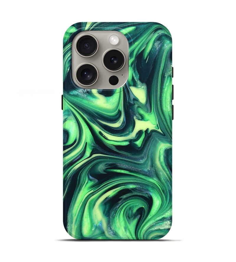 iPhone 16 Pro ResinArt Live Edge Phone Case - Apollo (Neon, 820694)