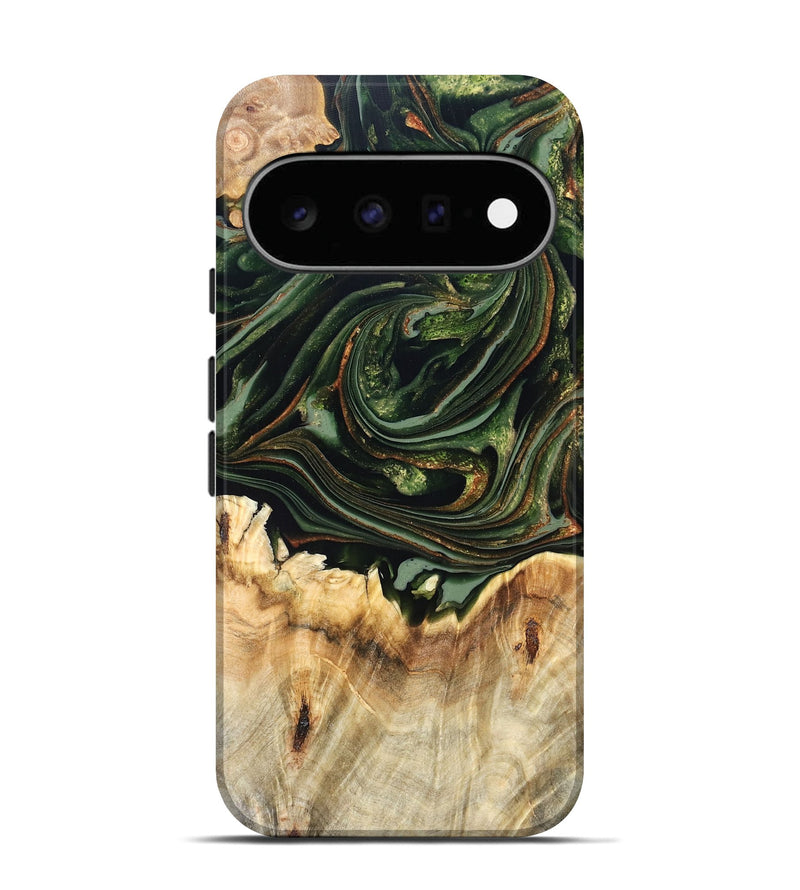 Pixel 11 Wood Live Edge Phone Case - Zariah (Green, 820695)
