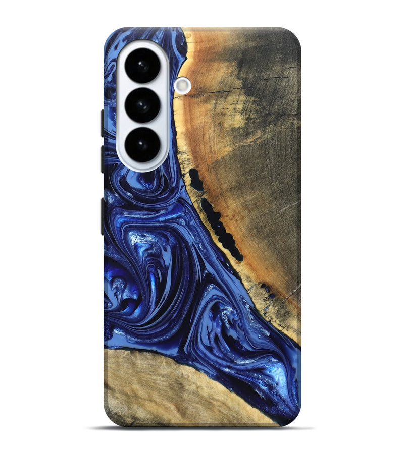 Galaxy S26 Plus Wood Live Edge Phone Case - Evelyn (Blue, 820697)