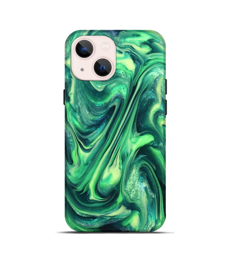 iPhone 13 mini ResinArt Live Edge Phone Case - Garret (Neon, 820698)
