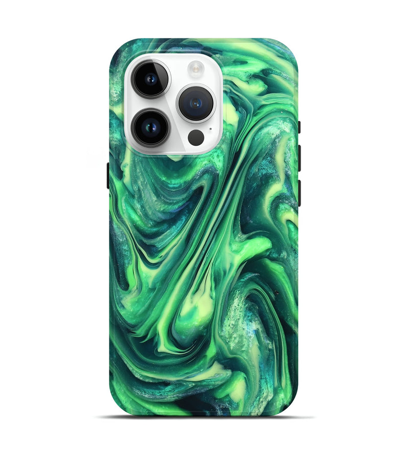 iPhone 15 Pro ResinArt Live Edge Phone Case - Garret (Neon, 820698)