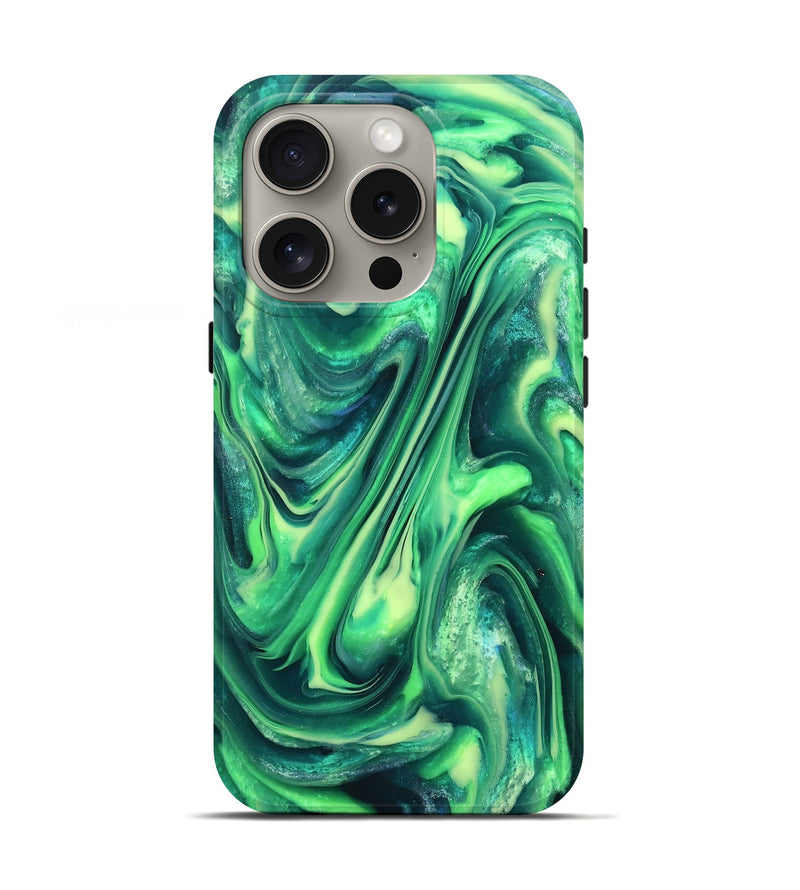 iPhone 16 Pro ResinArt Live Edge Phone Case - Garret (Neon, 820698)