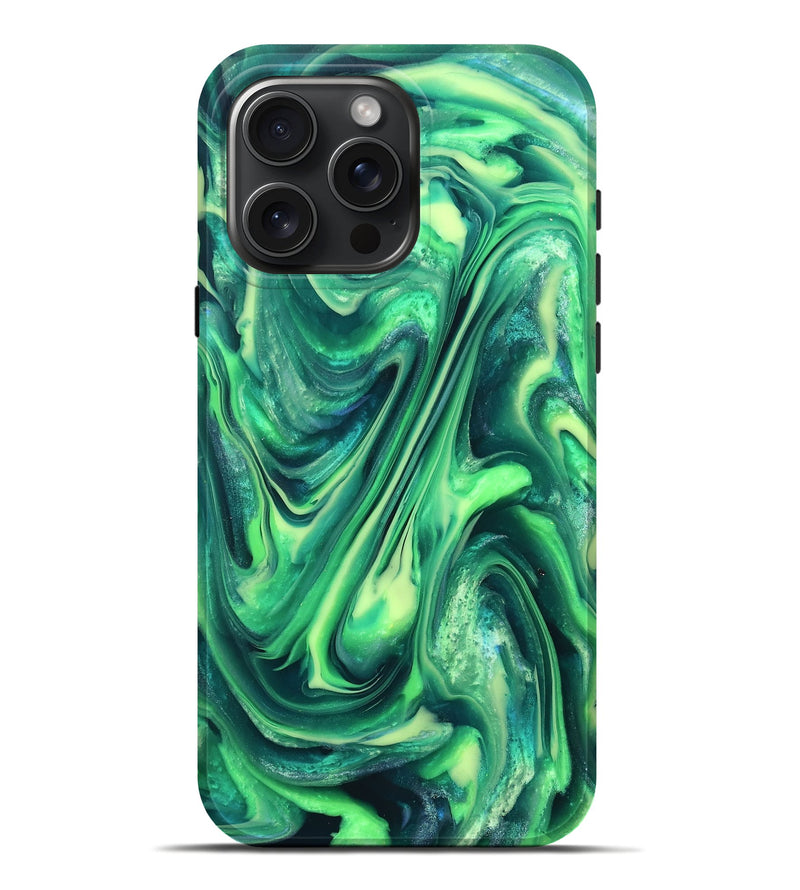 iPhone 16 Pro Max ResinArt Live Edge Phone Case - Garret (Neon, 820698)