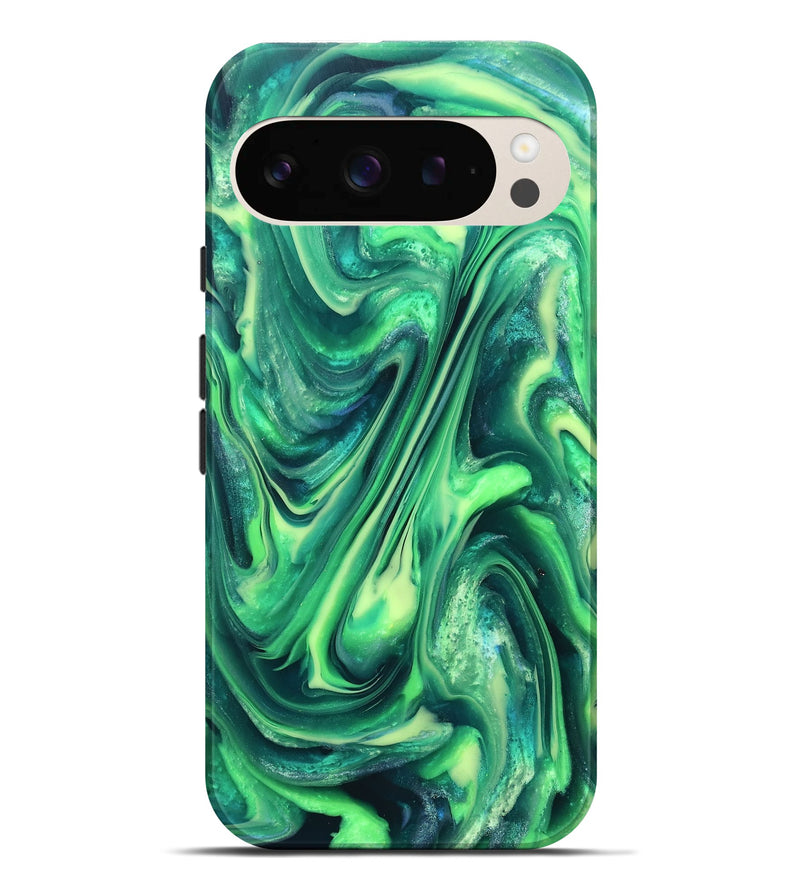 Pixel 9 Pro XL ResinArt Live Edge Phone Case - Garret (Neon, 820698)