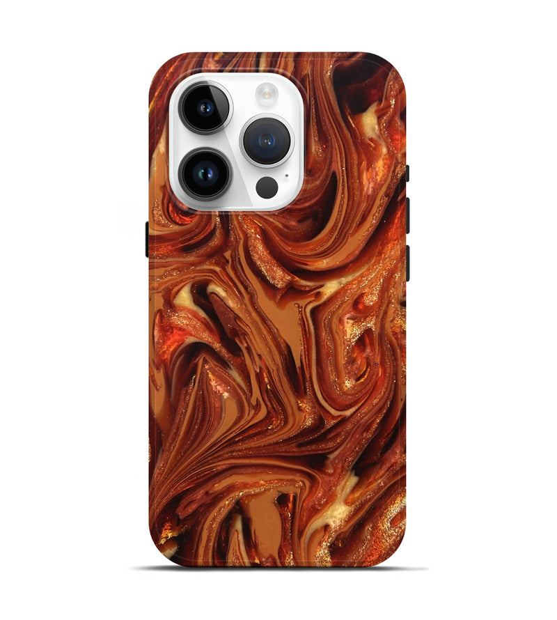 iPhone 15 Pro ResinArt Live Edge Phone Case - Randall (Red, 820699)
