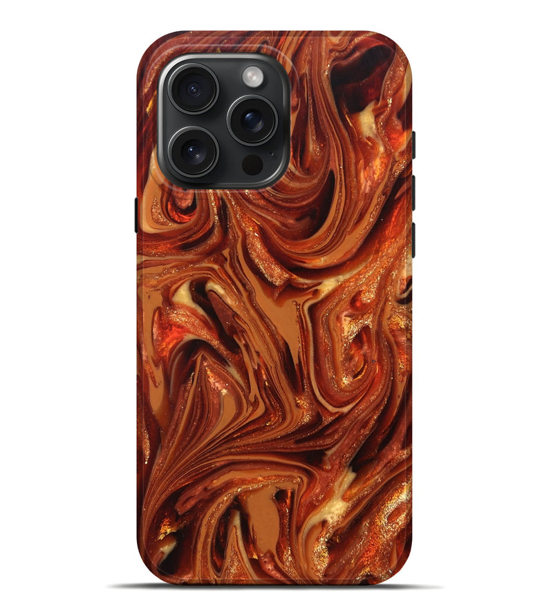 iPhone 16 Pro Max ResinArt Live Edge Phone Case - Randall (Red, 820699)
