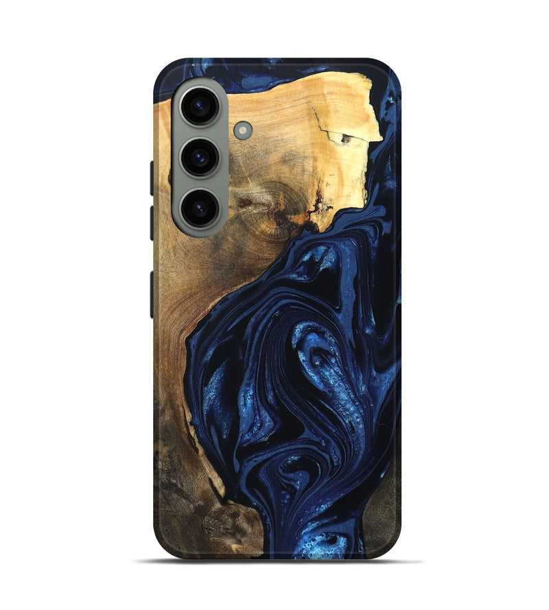 Galaxy S24 Wood Live Edge Phone Case - Zariyah (Blue, 820702)
