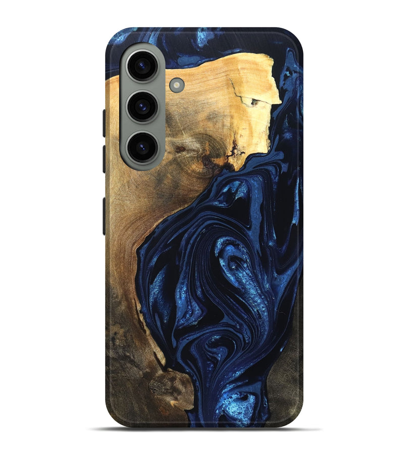 Galaxy S24 Plus Wood Live Edge Phone Case - Zariyah (Blue, 820702)