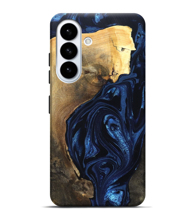 Galaxy S26 Plus Wood Live Edge Phone Case - Zariyah (Blue, 820702)