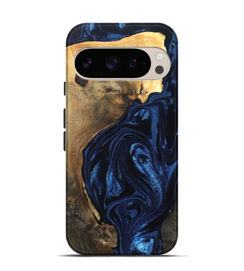 Pixel 10 Wood Live Edge Phone Case - Zariyah (Blue, 820702)