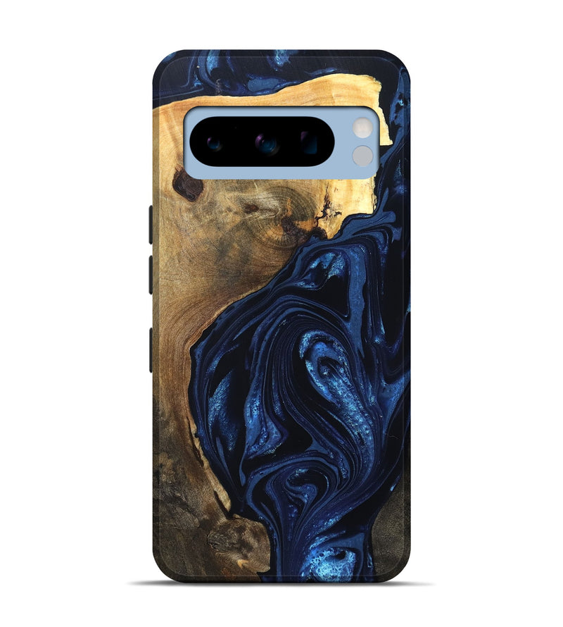 Pixel 8 Pro Wood Live Edge Phone Case - Zariyah (Blue, 820702)