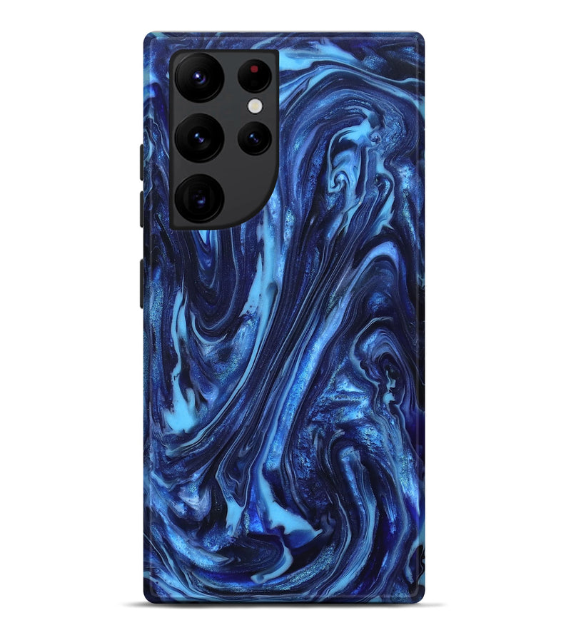 Galaxy S22 Ultra ResinArt Live Edge Phone Case - Newt (Blue, 820703)