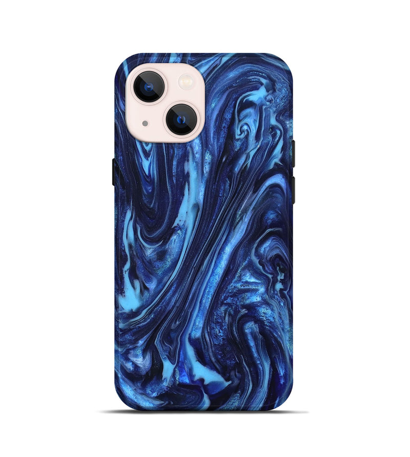 iPhone 13 mini ResinArt Live Edge Phone Case - Newt (Blue, 820703)