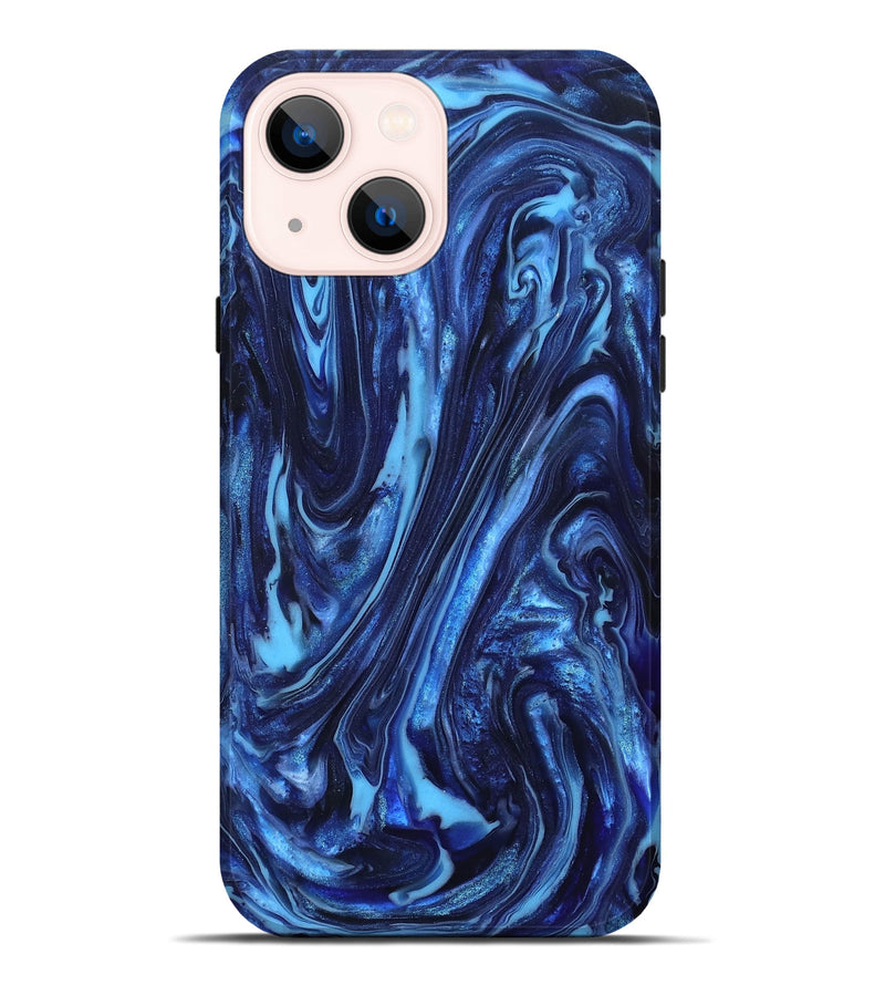 iPhone 14 Plus ResinArt Live Edge Phone Case - Newt (Blue, 820703)