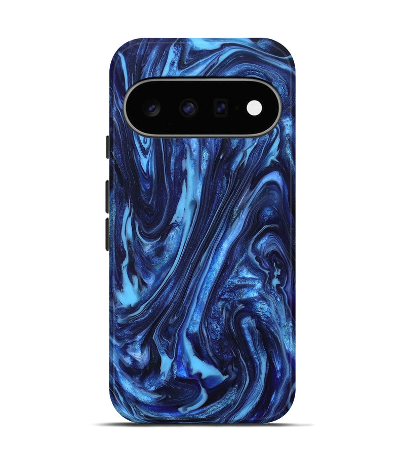 Pixel 11 ResinArt Live Edge Phone Case - Newt (Blue, 820703)