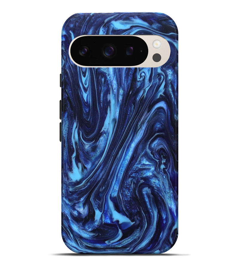 Pixel 9 Pro XL ResinArt Live Edge Phone Case - Newt (Blue, 820703)