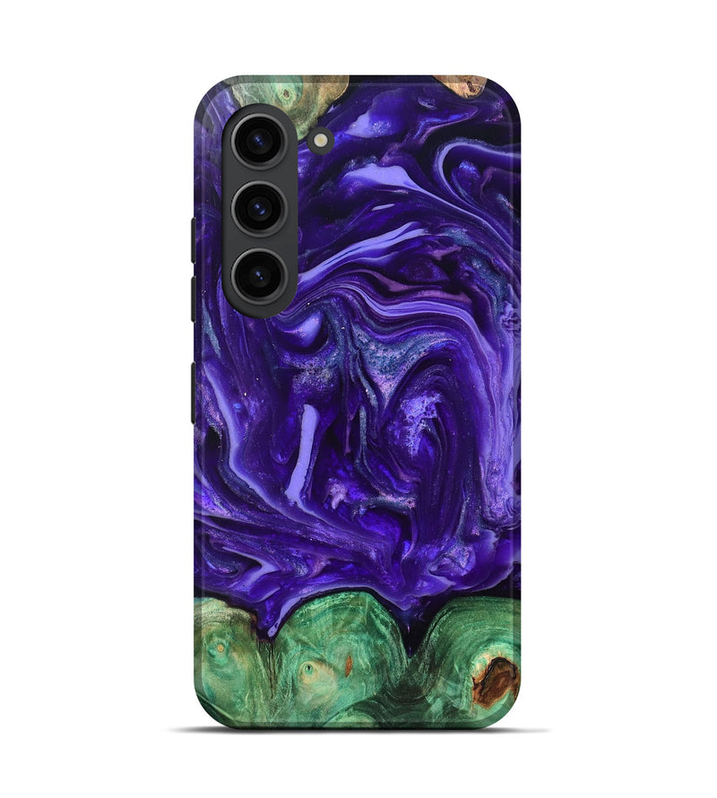 Galaxy S23 Wood Live Edge Phone Case - Shelley (Purple, 820704)