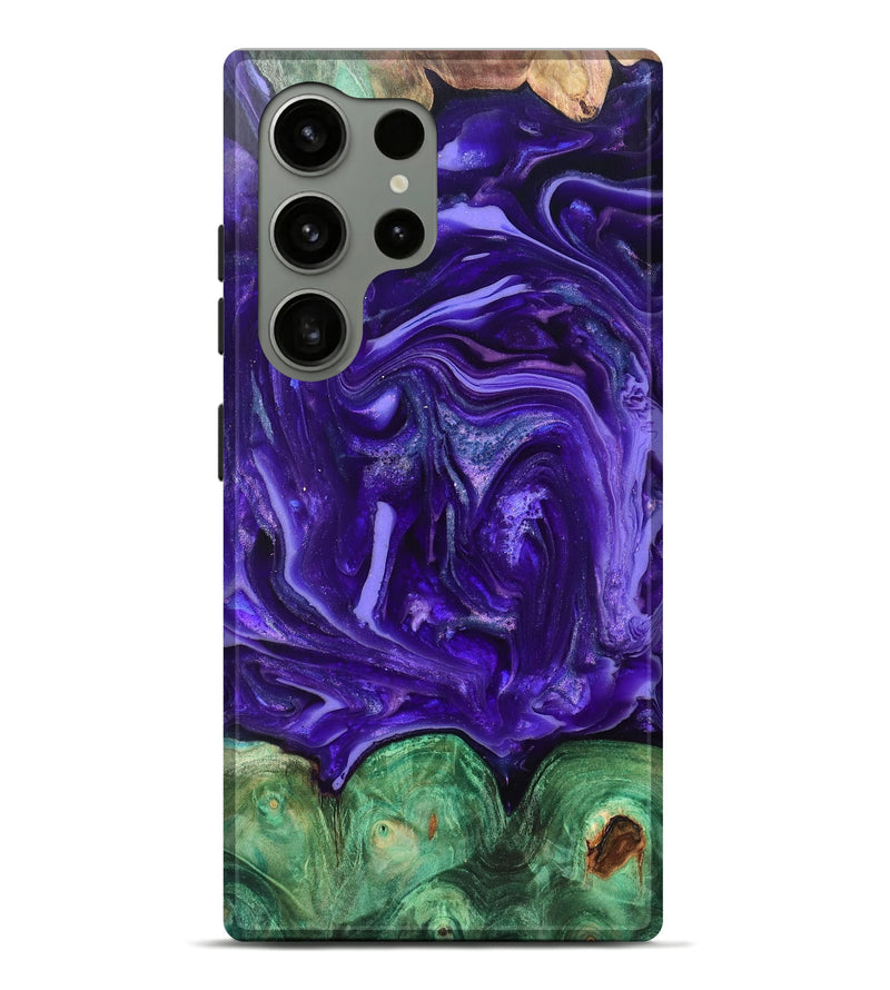 Galaxy S24 Ultra Wood Live Edge Phone Case - Shelley (Purple, 820704)