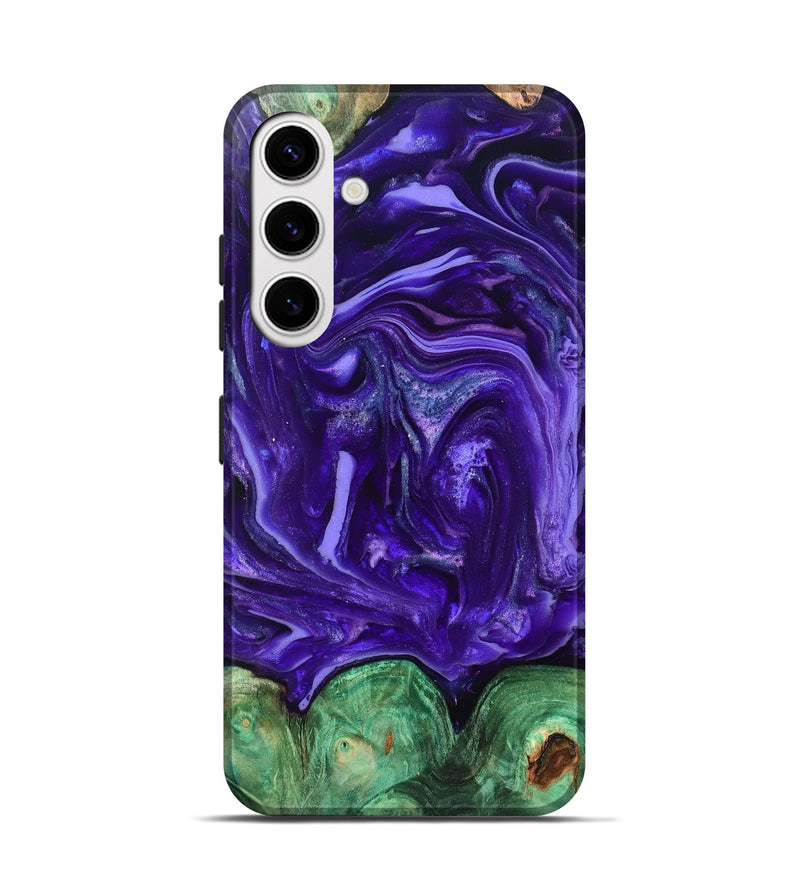 Galaxy S25 Wood Live Edge Phone Case - Shelley (Purple, 820704)