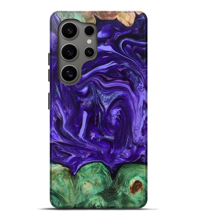 Galaxy S25 Ultra Wood Live Edge Phone Case - Shelley (Purple, 820704)
