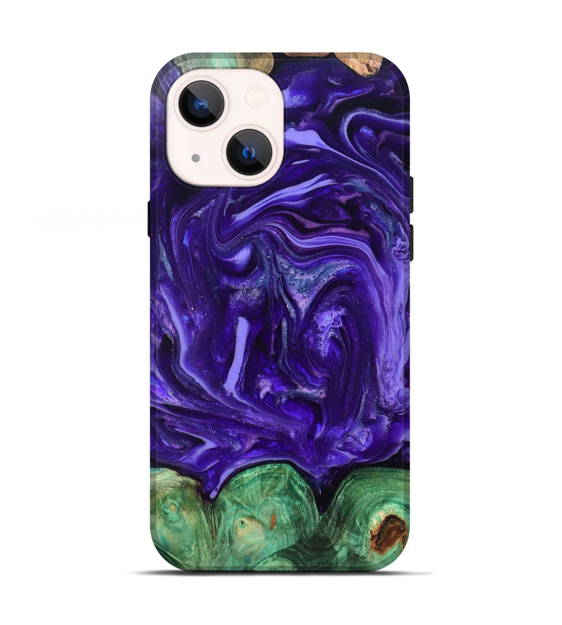 iPhone 13 Wood Live Edge Phone Case - Shelley (Purple, 820704)