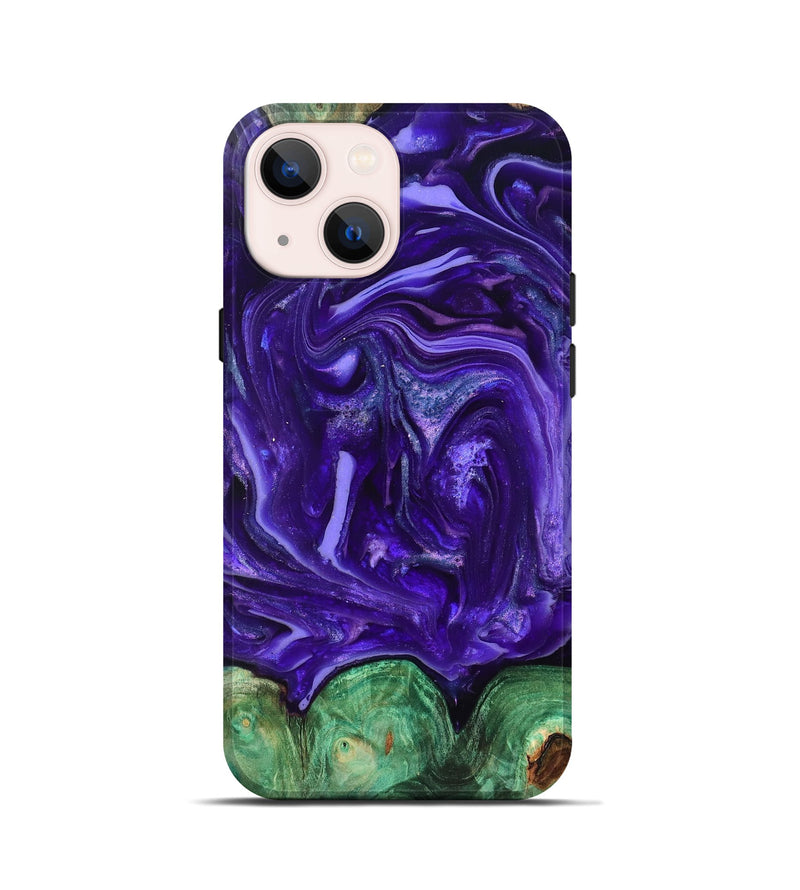 iPhone 13 mini Wood Live Edge Phone Case - Shelley (Purple, 820704)