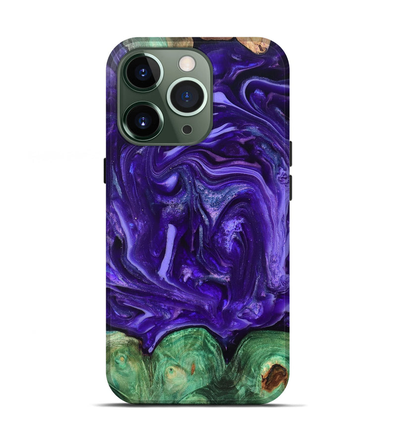 iPhone 13 Pro Wood Live Edge Phone Case - Shelley (Purple, 820704)