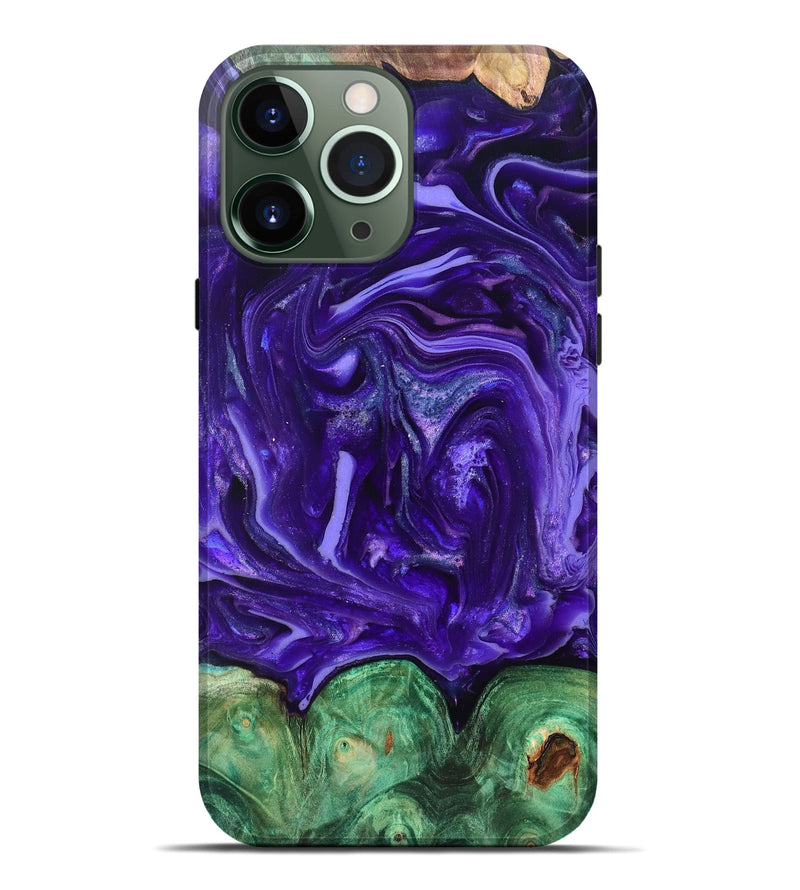 iPhone 13 Pro Max Wood Live Edge Phone Case - Shelley (Purple, 820704)