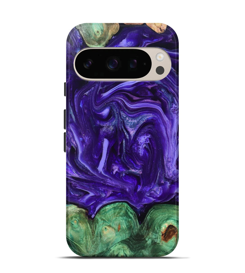 Pixel 10 Pro Wood Live Edge Phone Case - Shelley (Purple, 820704)