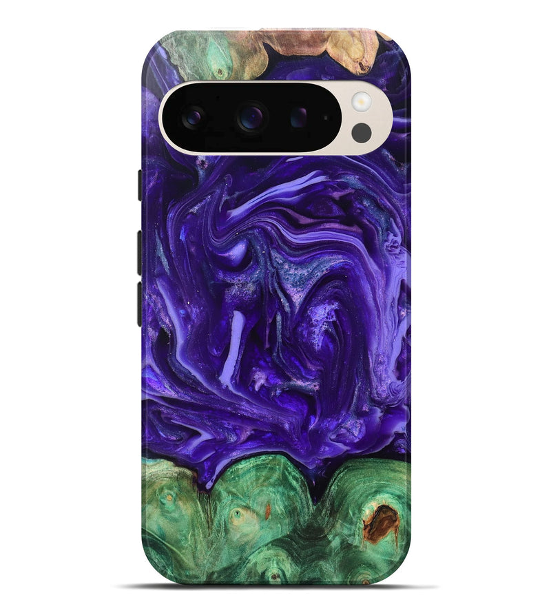 Pixel 10 Pro XL Wood Live Edge Phone Case - Shelley (Purple, 820704)