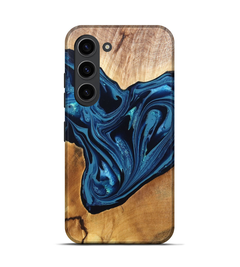 Galaxy S23 Wood Live Edge Phone Case - Gianni (Blue, 820705)