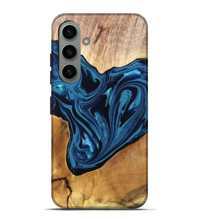 Galaxy S24 Plus Wood Live Edge Phone Case - Gianni (Blue, 820705)