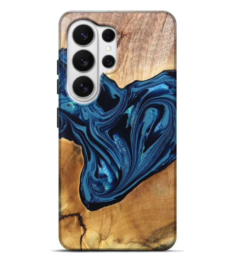 Galaxy S26 Ultra Wood Live Edge Phone Case - Gianni (Blue, 820705)