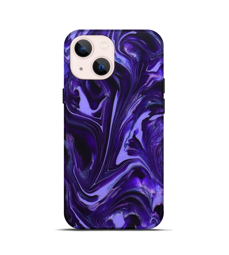 iPhone 13 mini ResinArt Live Edge Phone Case - Karyn (Purple, 820707)
