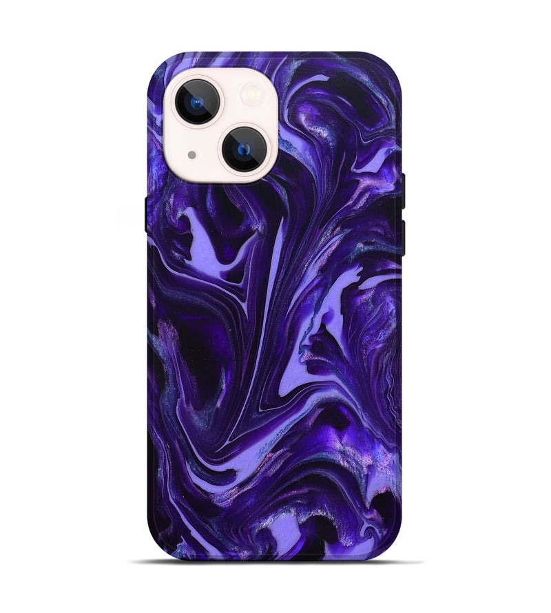 iPhone 14 ResinArt Live Edge Phone Case - Karyn (Purple, 820707)