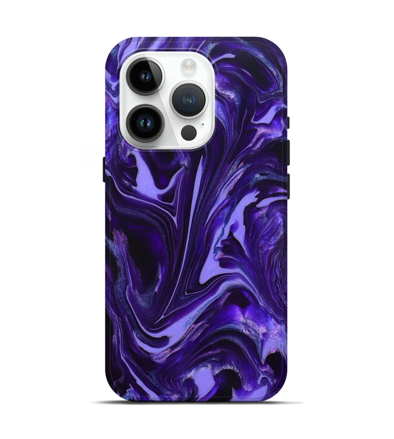 iPhone 15 Pro ResinArt Live Edge Phone Case - Karyn (Purple, 820707)