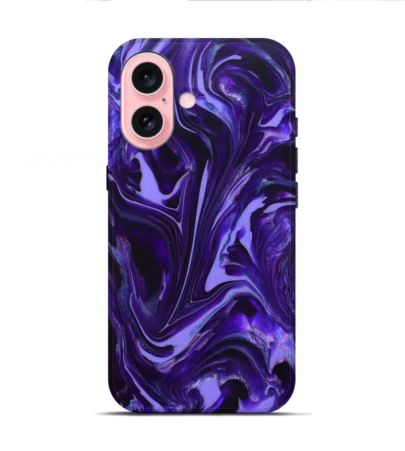 iPhone 16 ResinArt Live Edge Phone Case - Karyn (Purple, 820707)