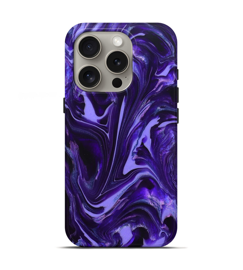 iPhone 16 Pro ResinArt Live Edge Phone Case - Karyn (Purple, 820707)