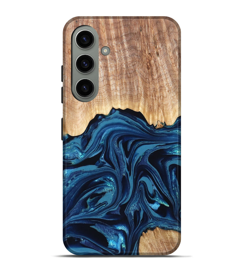Galaxy S24 Plus Wood Live Edge Phone Case - Liza (Blue, 820709)