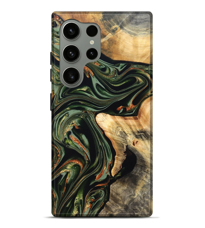 Galaxy S24 Ultra Wood Live Edge Phone Case - Duncan (Green, 820710)