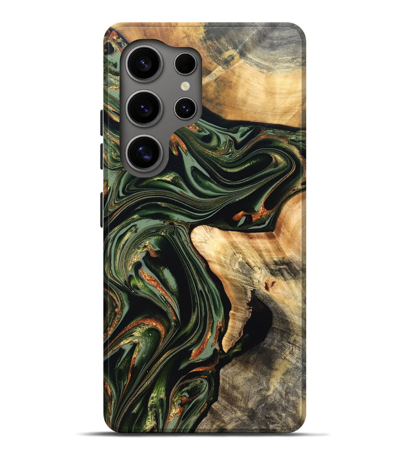 Galaxy S25 Ultra Wood Live Edge Phone Case - Duncan (Green, 820710)