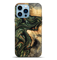 iPhone 14 Pro Max Wood Live Edge Phone Case - Duncan (Green, 820710)