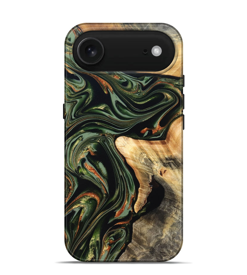 iPhone 17 Air Wood Live Edge Phone Case - Duncan (Green, 820710)