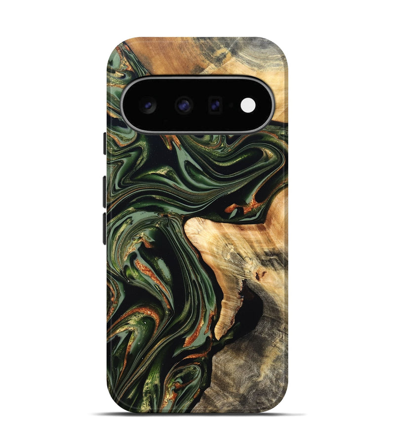 Pixel 11 Wood Live Edge Phone Case - Duncan (Green, 820710)