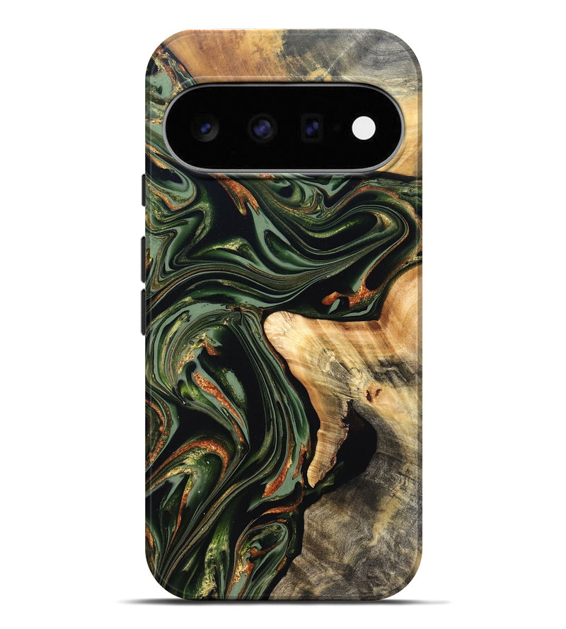 Pixel 11 Pro XL Wood Live Edge Phone Case - Duncan (Green, 820710)