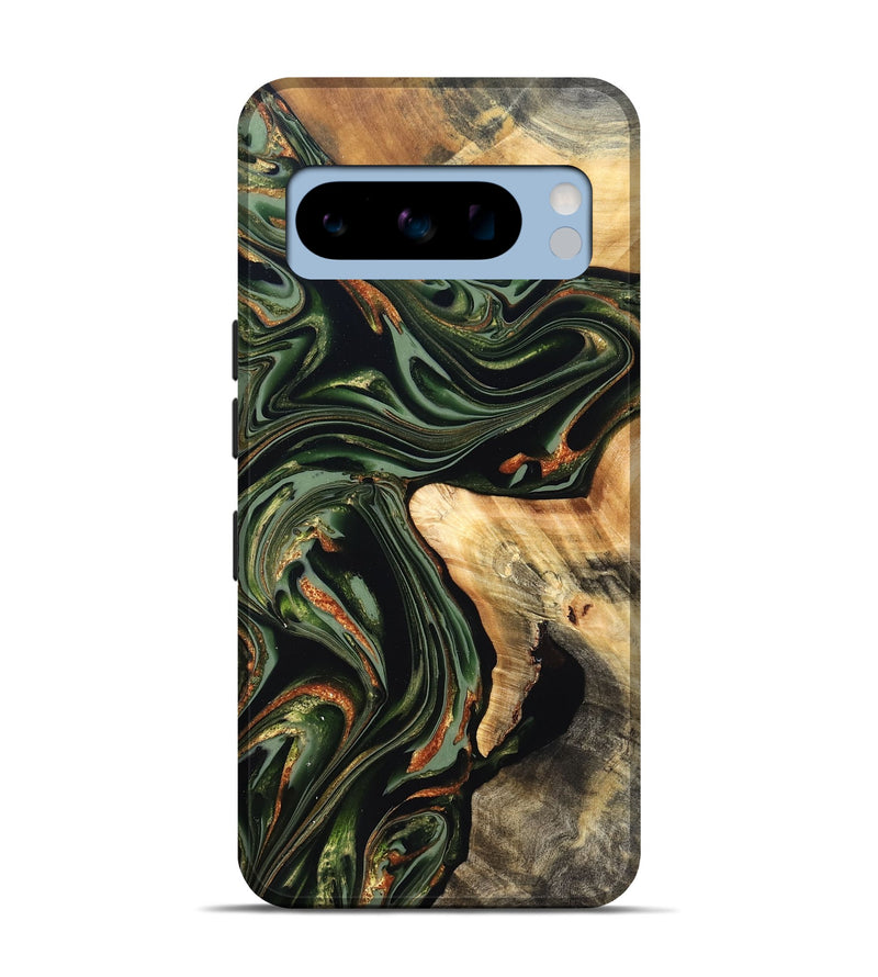 Pixel 8 Pro Wood Live Edge Phone Case - Duncan (Green, 820710)
