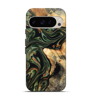 Pixel 9 Wood Live Edge Phone Case - Duncan (Green, 820710)