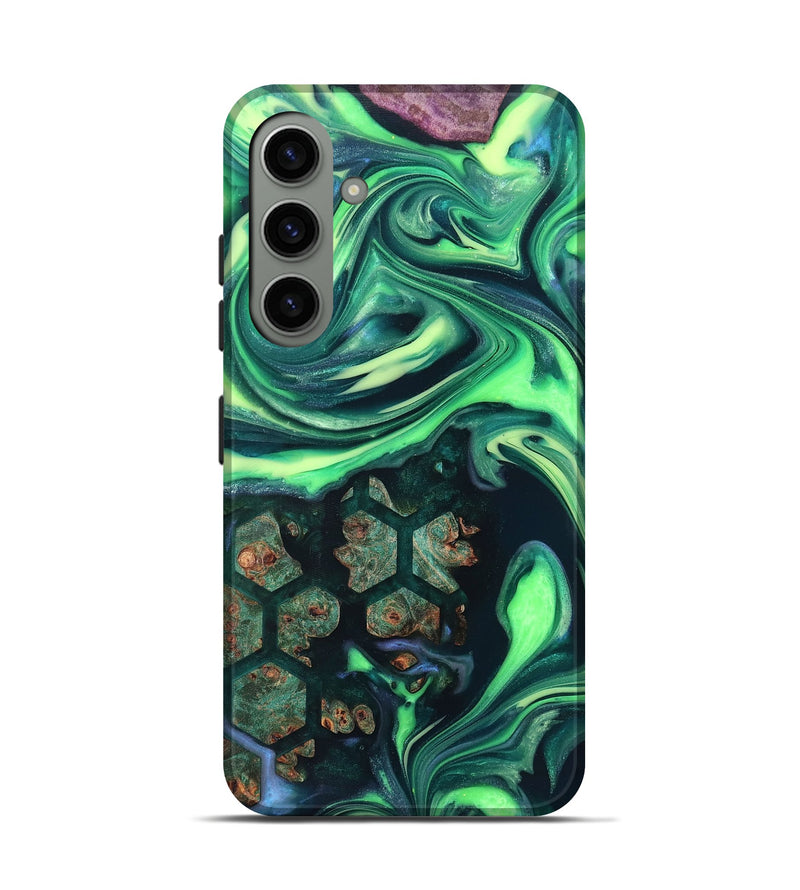 Galaxy S24 Wood Live Edge Phone Case - Judge (Neon, 820712)
