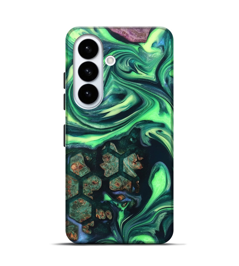 Galaxy S26 Wood Live Edge Phone Case - Judge (Neon, 820712)